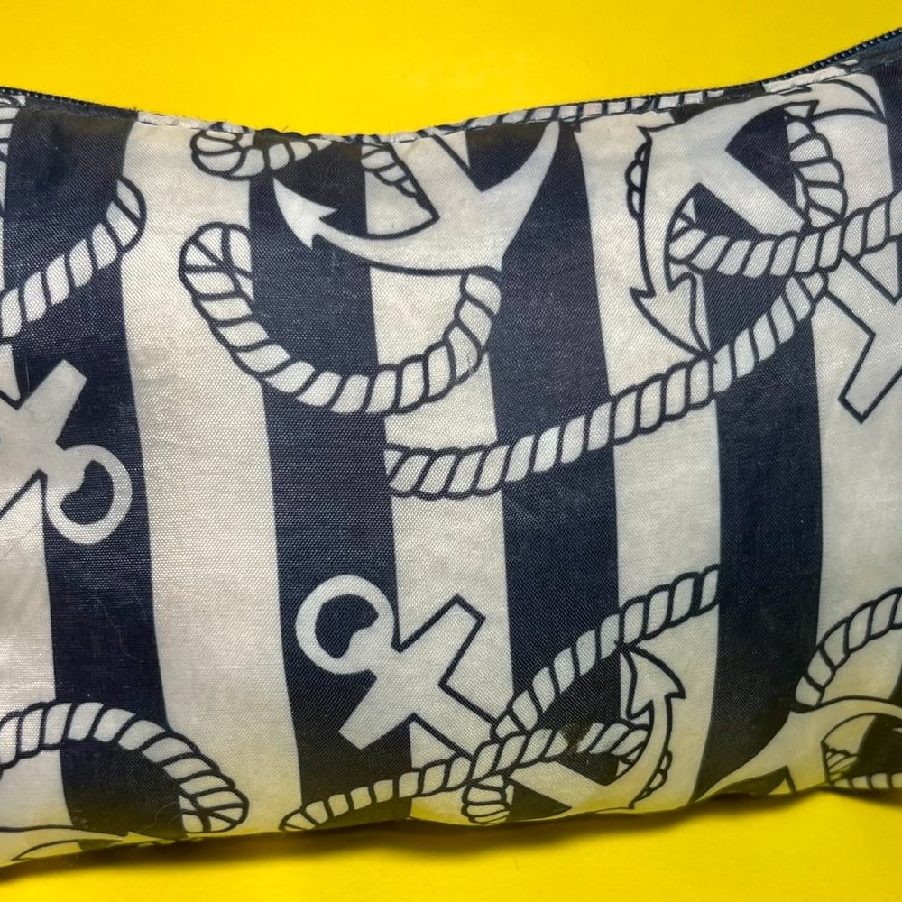 Ipsy Nautical Pattern Makeup Bag
